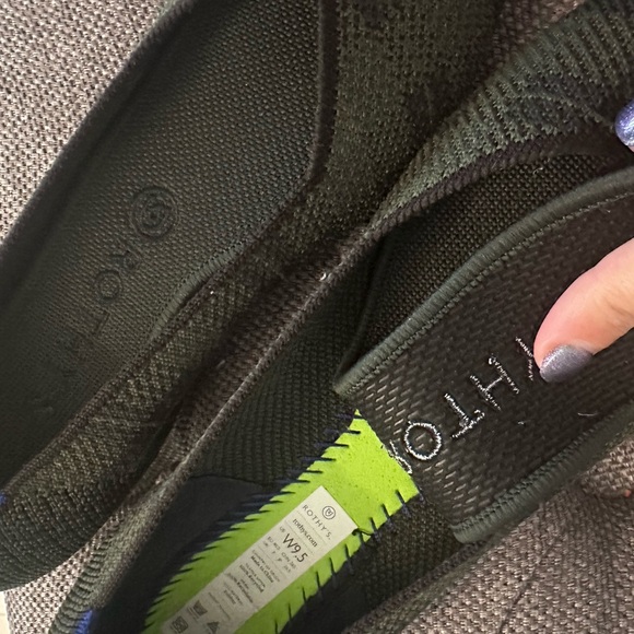 Rothy's Racer Green Check Point - Picture 3 of 4